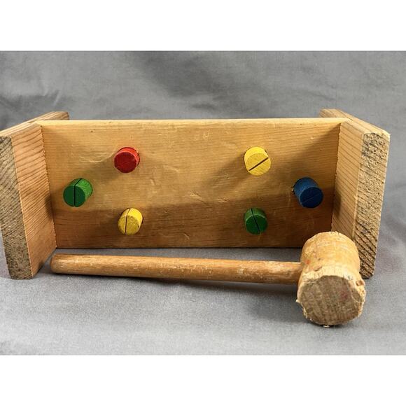 Vintage Playskool Cobblers Bench w/ Mallet - Picture 6 of 6